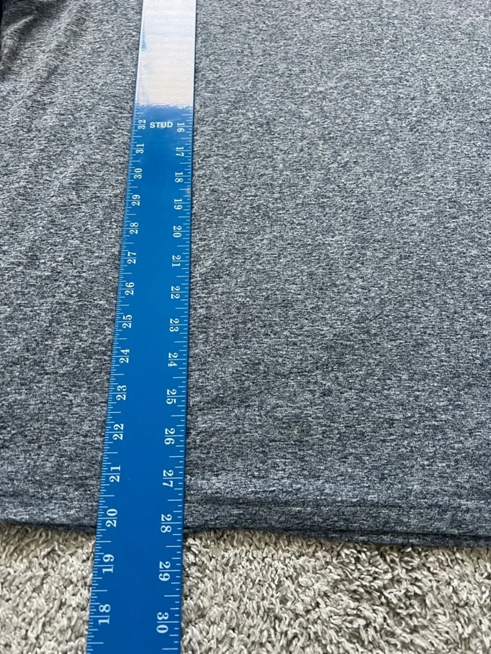 The North Face Men’s Short-Sleeve VaporWick Heathered Gray Crew Tee - Size XL